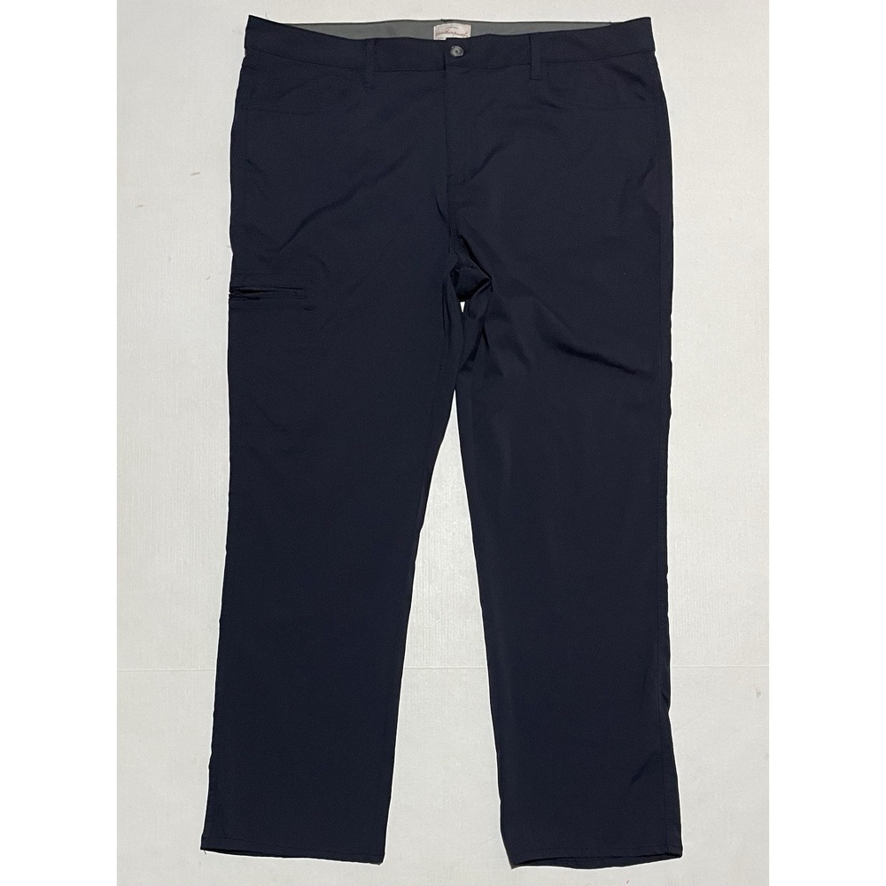 Weatherproof Vintage Mens Pants Size 40‎ X 30 Navy Straight Regular Fit Nylon